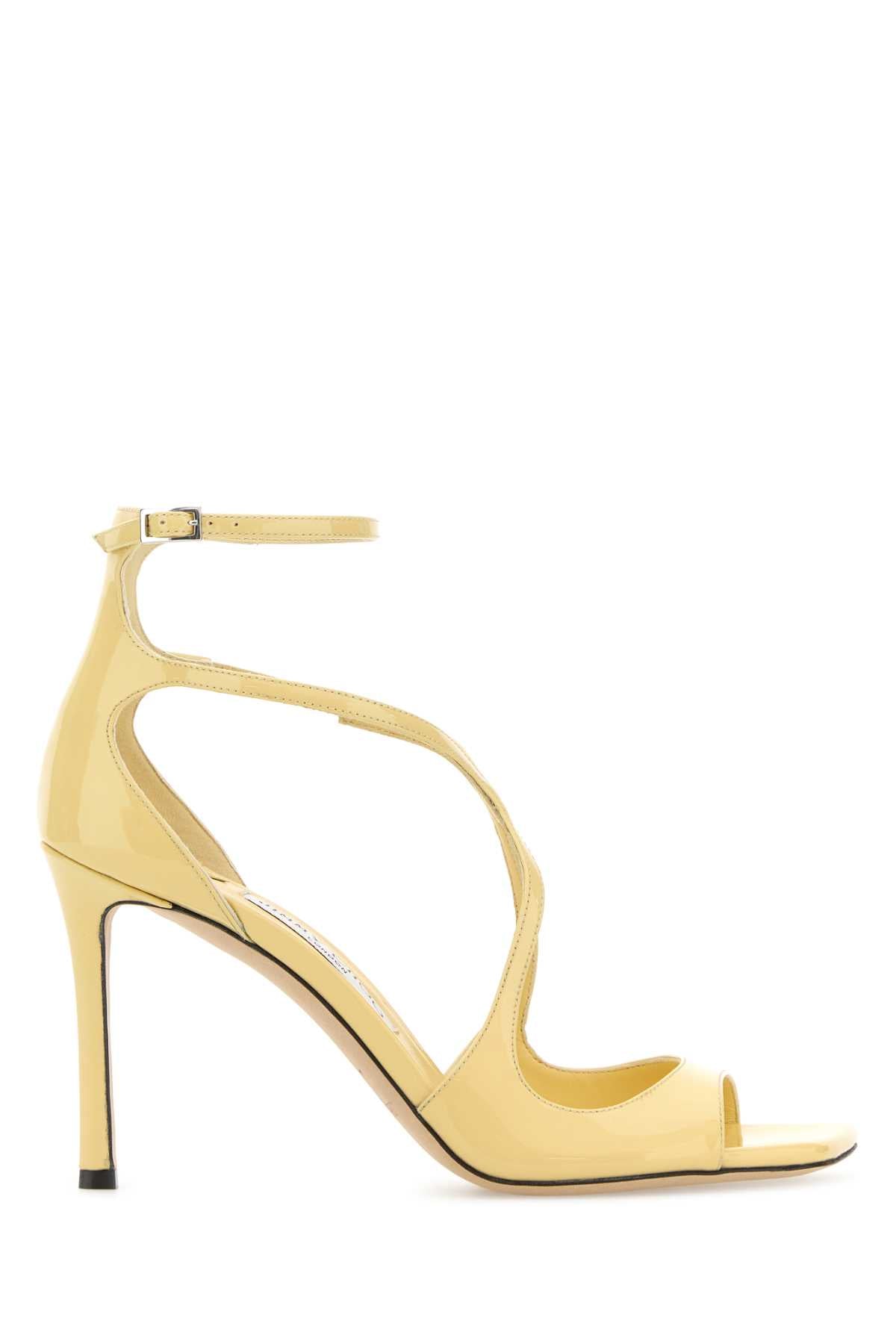 Yellow Leather Azia 95 Sandals Corn Sandali