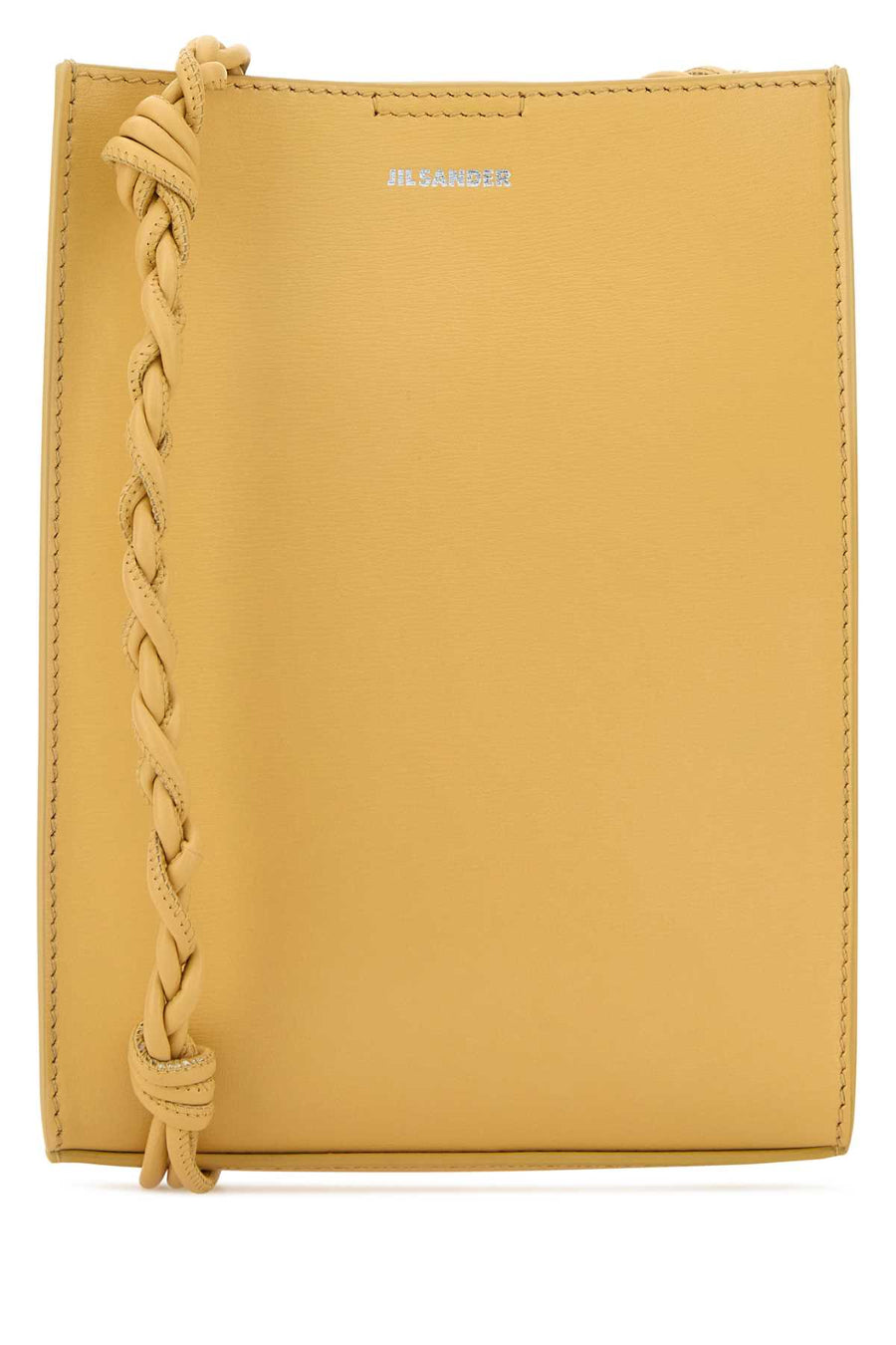 Jil Sander Exterior: 100% Calf; Lining: 100% Nappa leather shoulder bag in yellow