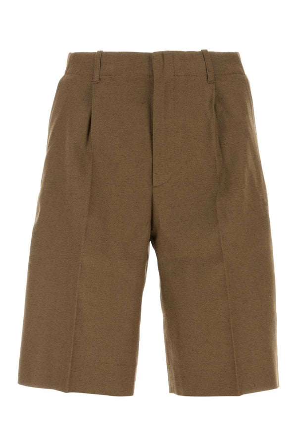 Our Legacy Shorts 89% Cotton bermuda shorts in brown