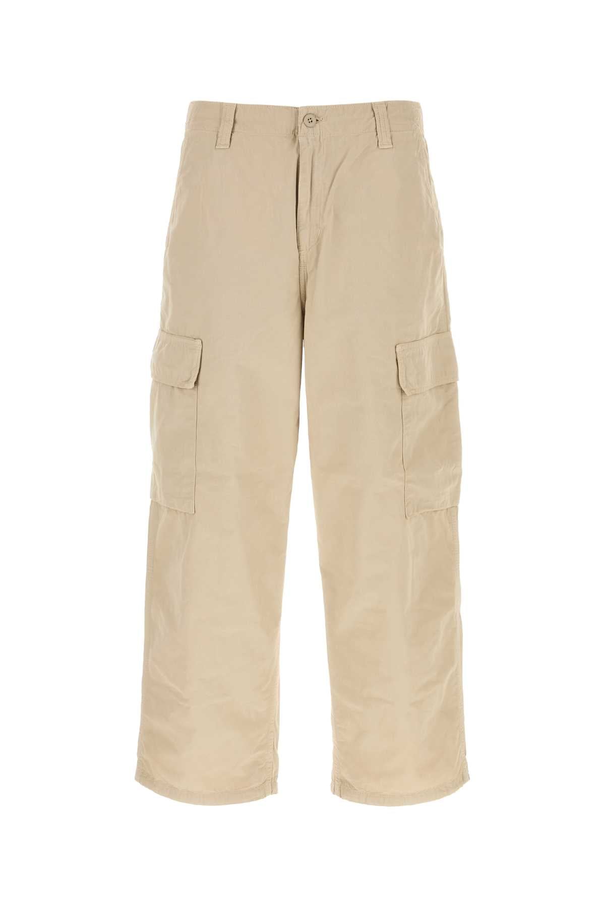 Beige Cotton Kade Cargo Pant Wall 'dothan' Poplin Pantaloni