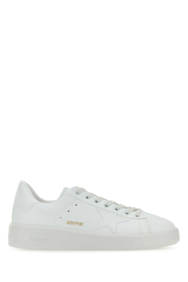 Golden Goose Deluxe Brand Leather upper sneaker in white