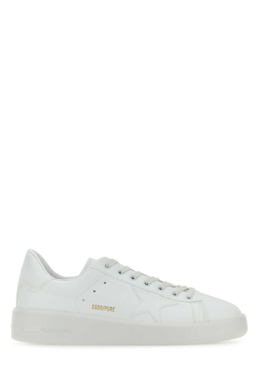 Golden Goose Deluxe Brand Leather upper sneaker in white