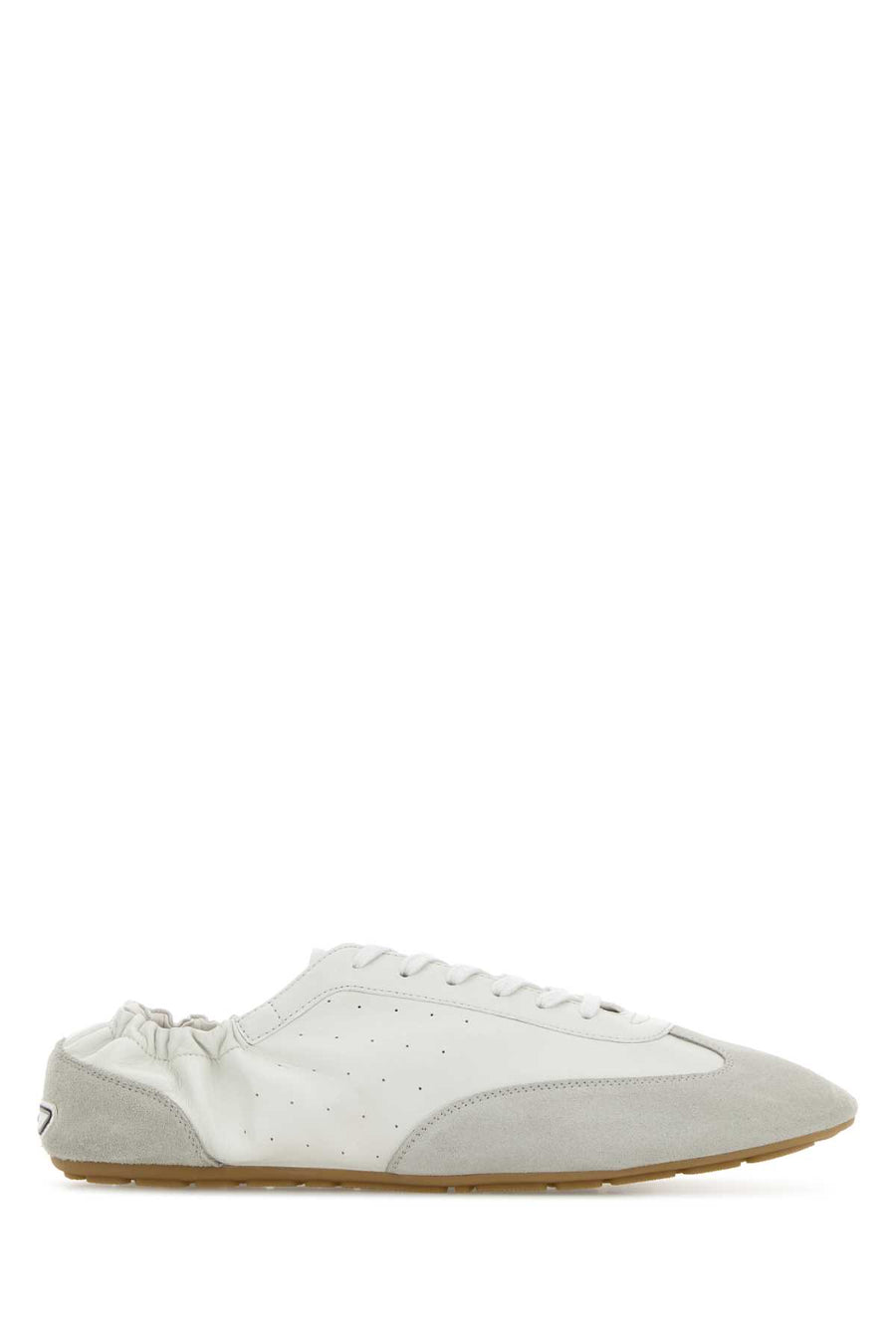 Saint Laurent Exterior: 100% Leather sneaker in white