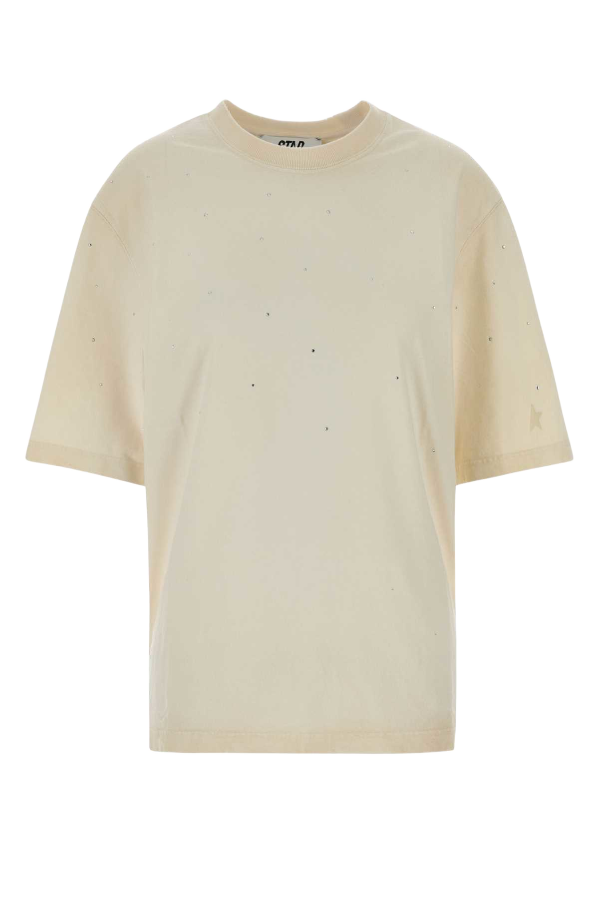 Cream Cotton Oversize T-Shirt Articwolf Exterior