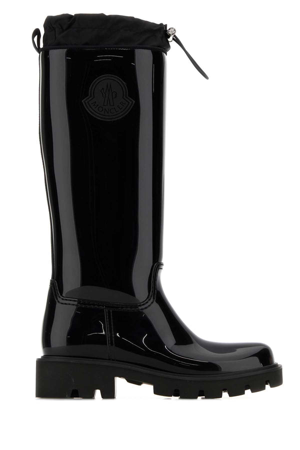 Moncler High 100% PVC boot in black