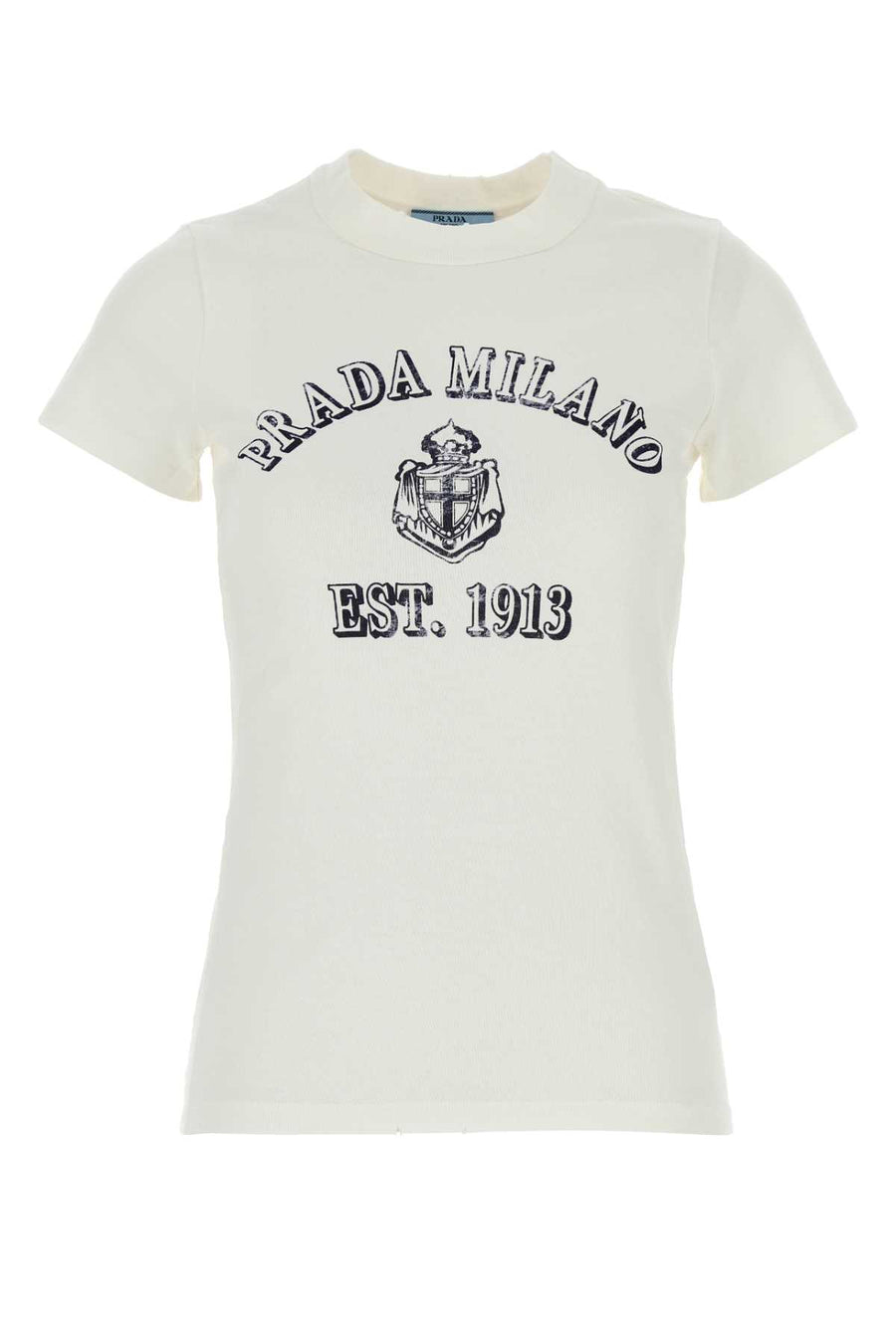 Prada 100% Cotton t-shirt in white