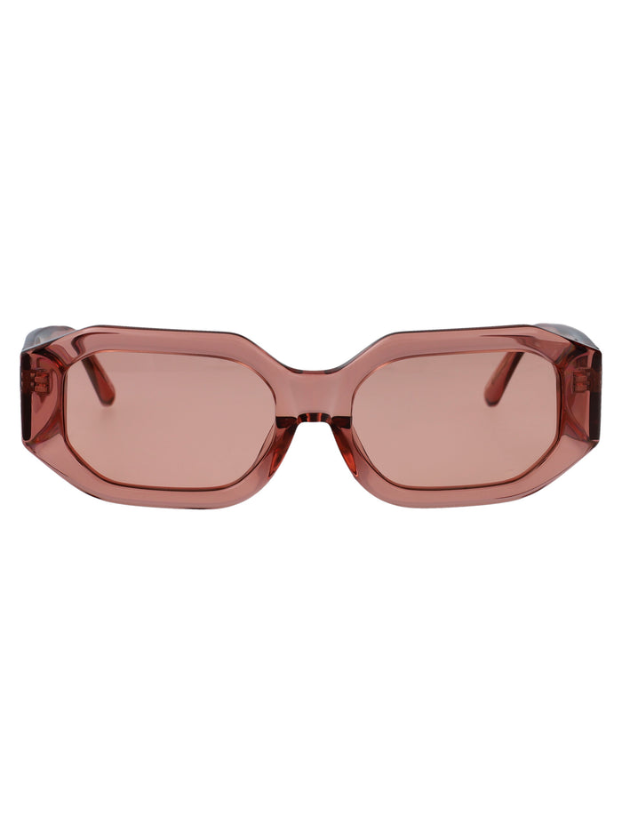 Blake Peach/silver/peach Acetate Sunglasses