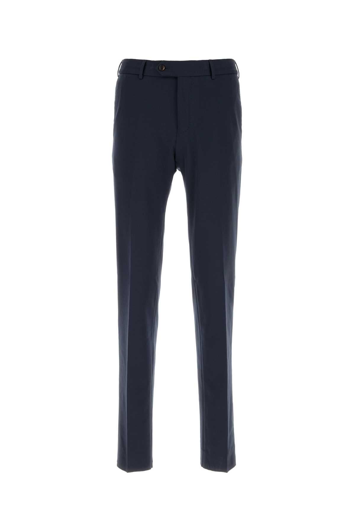 Navy Blue Stretch Cotton Blend Style Joggers 0360 Pantaloni