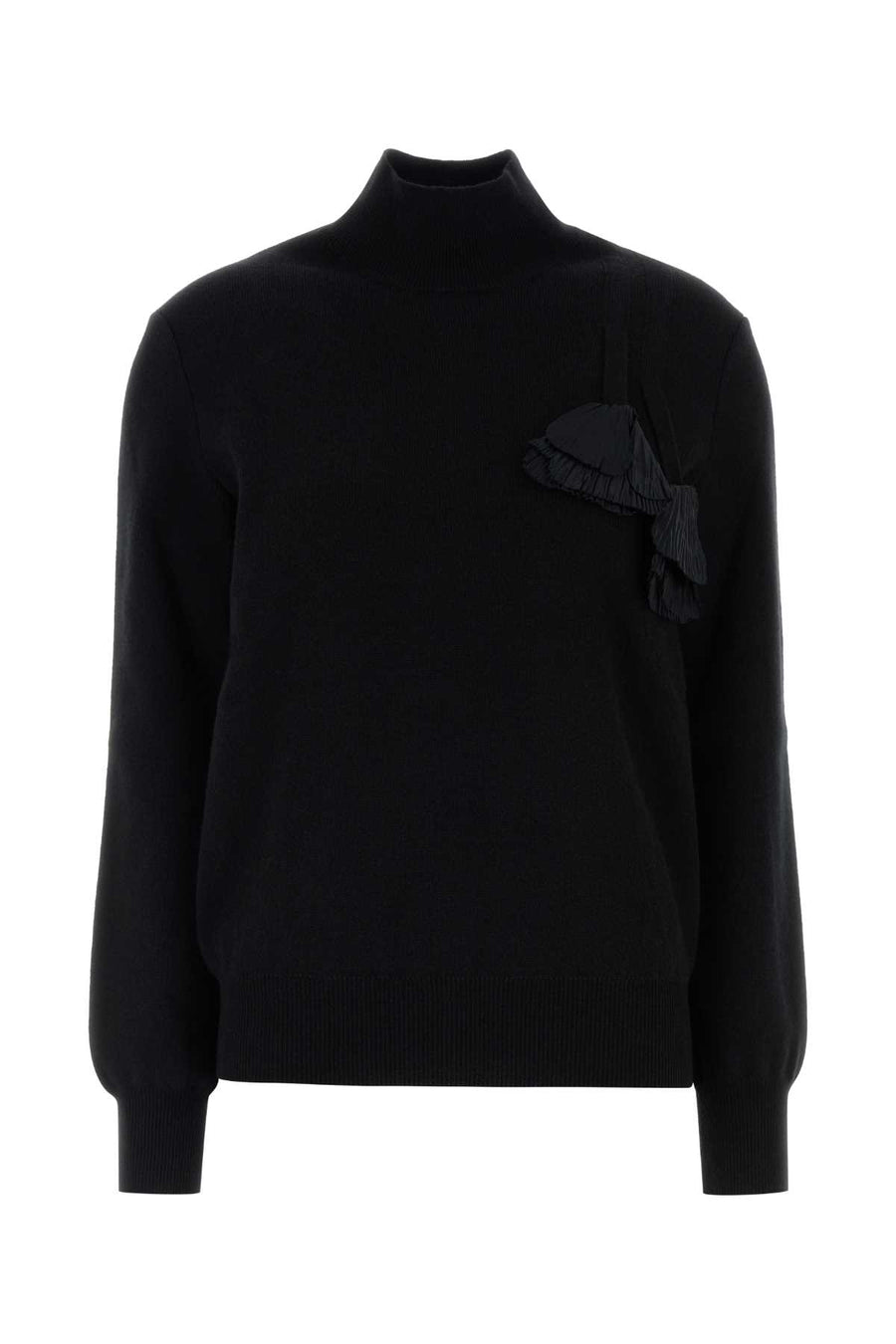 Ferragamo Nero 70% Virgin wool sweater in black