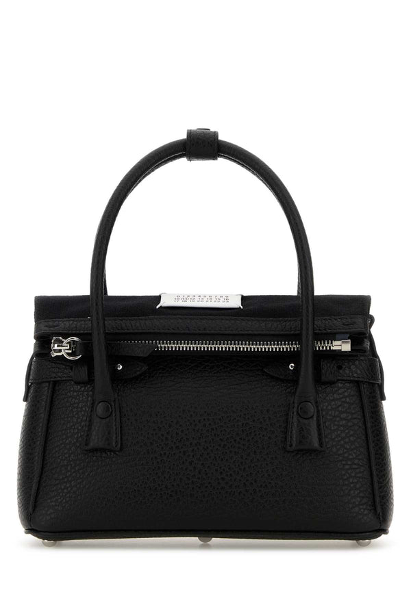 Maison Margiela Handbag Exterior: 100% Leather top handle bag in black
