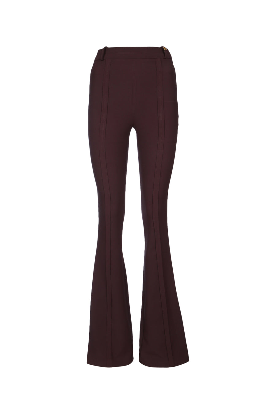 Elisabetta Franchi 96% Polyester trousers in brown