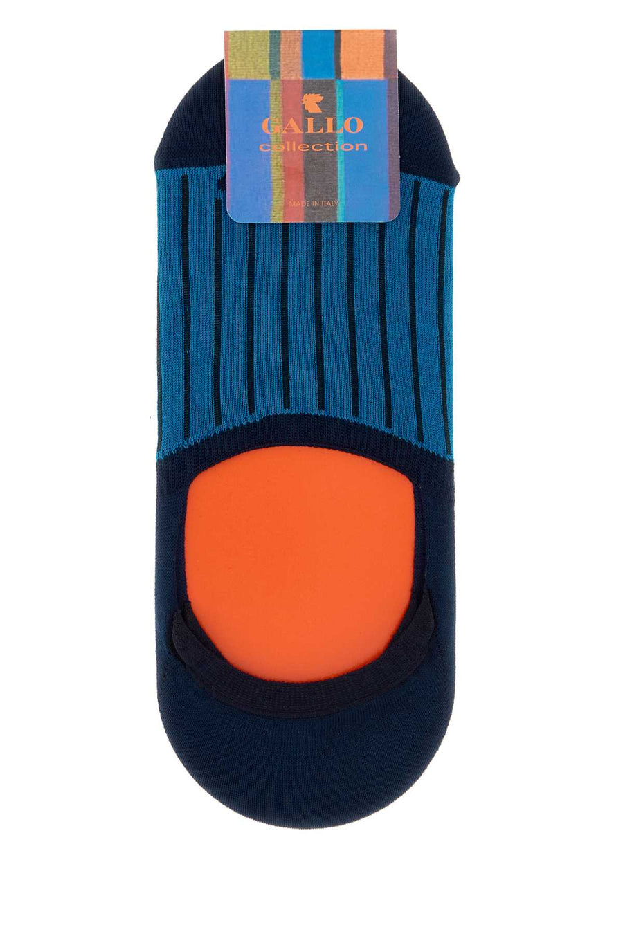 Gallo Mocassino 76% Cotton sock in blue