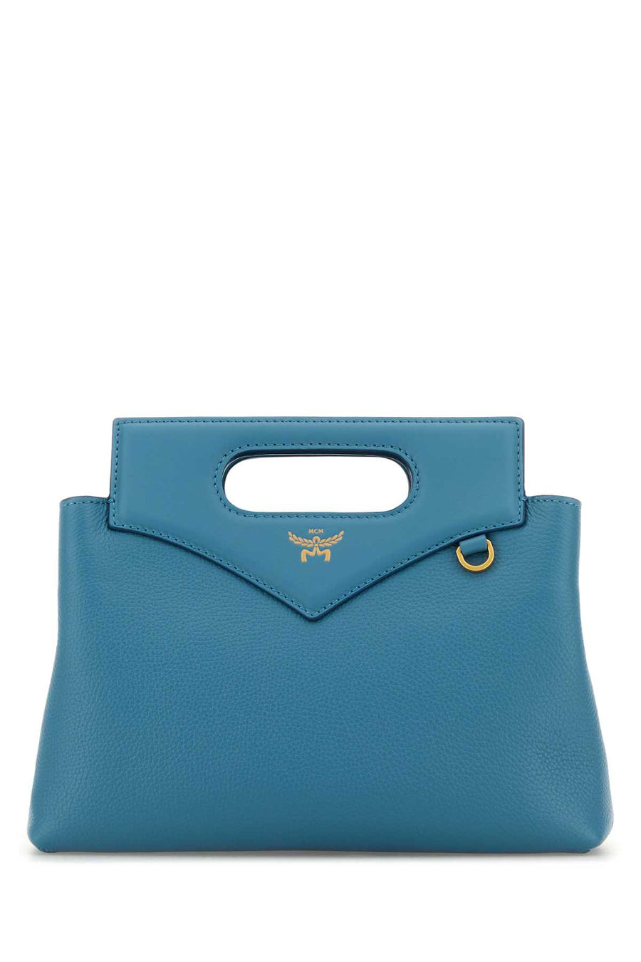 MCM Exterior: 100% Calf top handle bag in blue