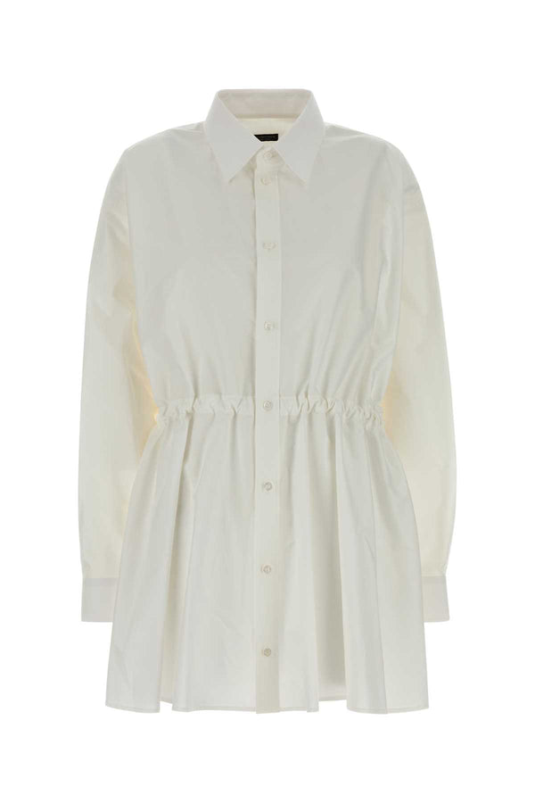 Balenciaga Dress 100% Cotton shirt dress in white