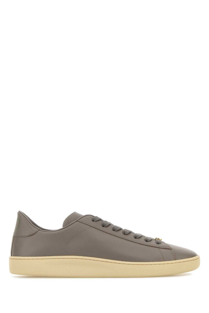 Dove Grey Leather Royco Sneakers Moontaupegreenbriar Calf - Bos Taurus
