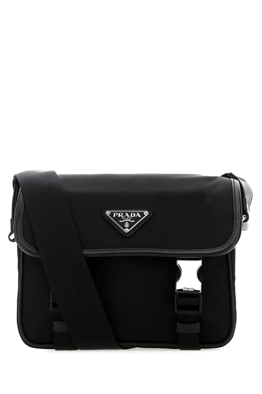 Prada 100% recycled nylon crossbody bag in black