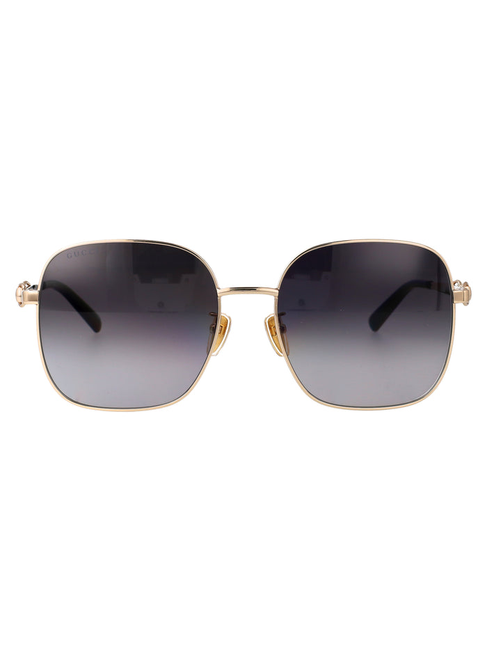Gg2053s Gold-black-grey Metal Sunglasses