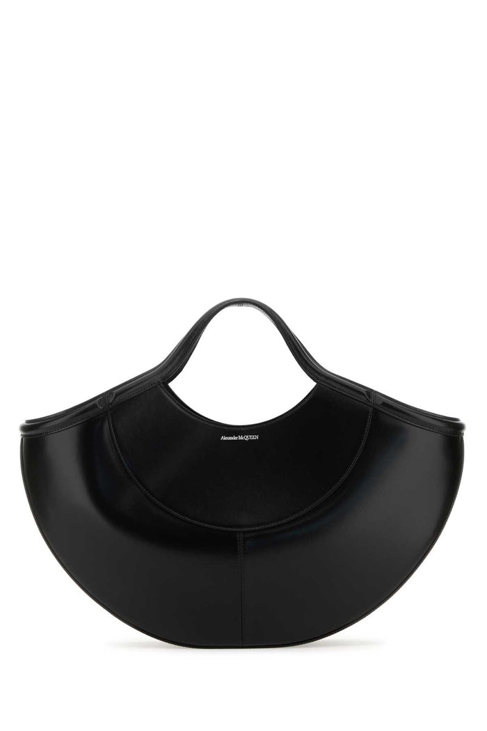Black Leather The Cove Shopping Bag Borse A Mano
