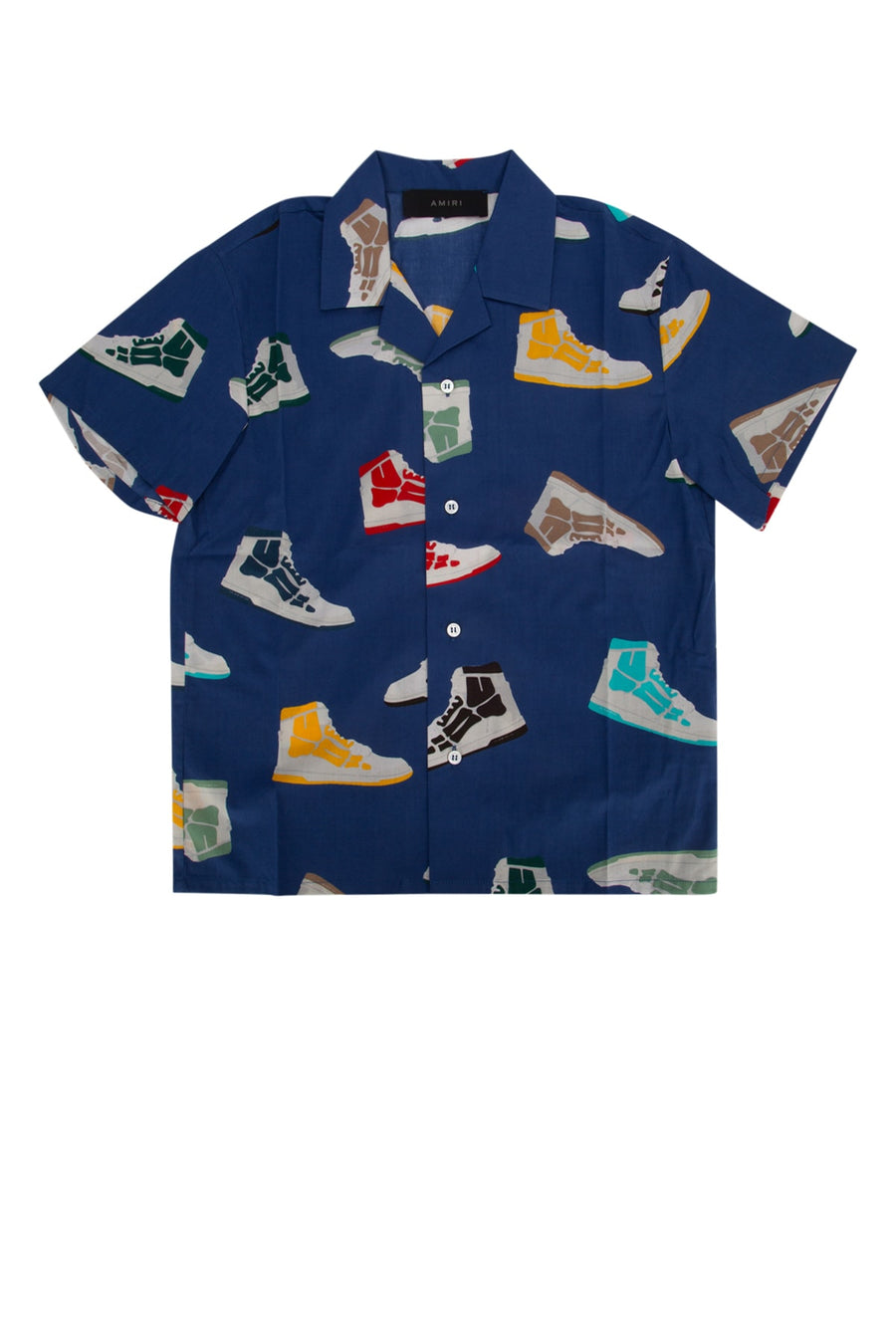 Amiri Kids 100% Cotton shirt in navy