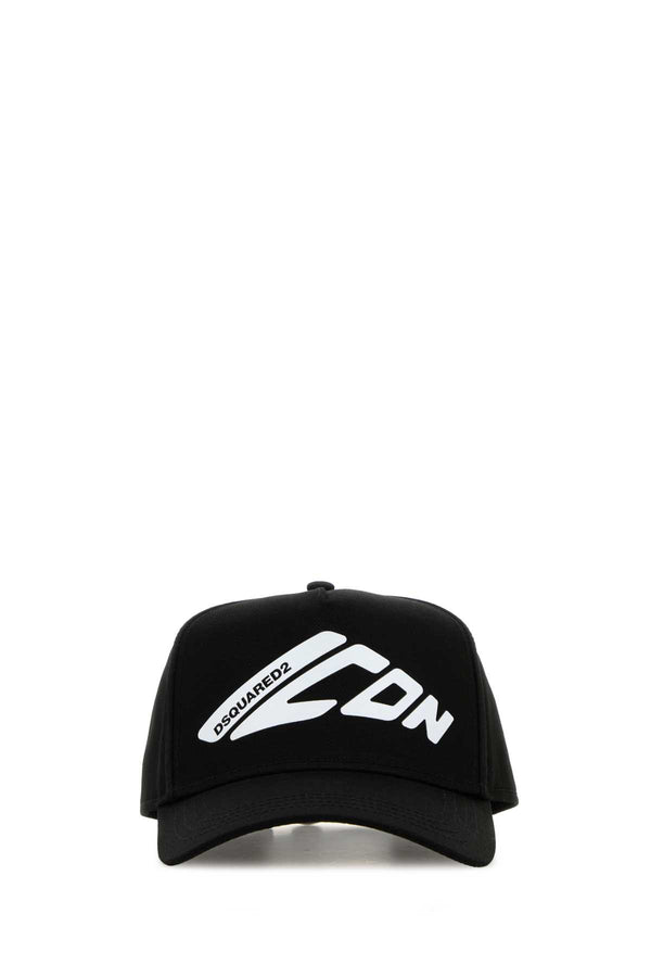 Dsquared2 Technicolorbaseball 100% Cotton baseball cap in black
