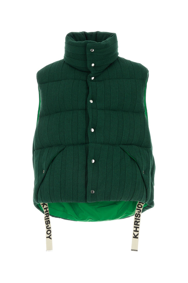 Khrisjoy 100% Cotton gilet in green