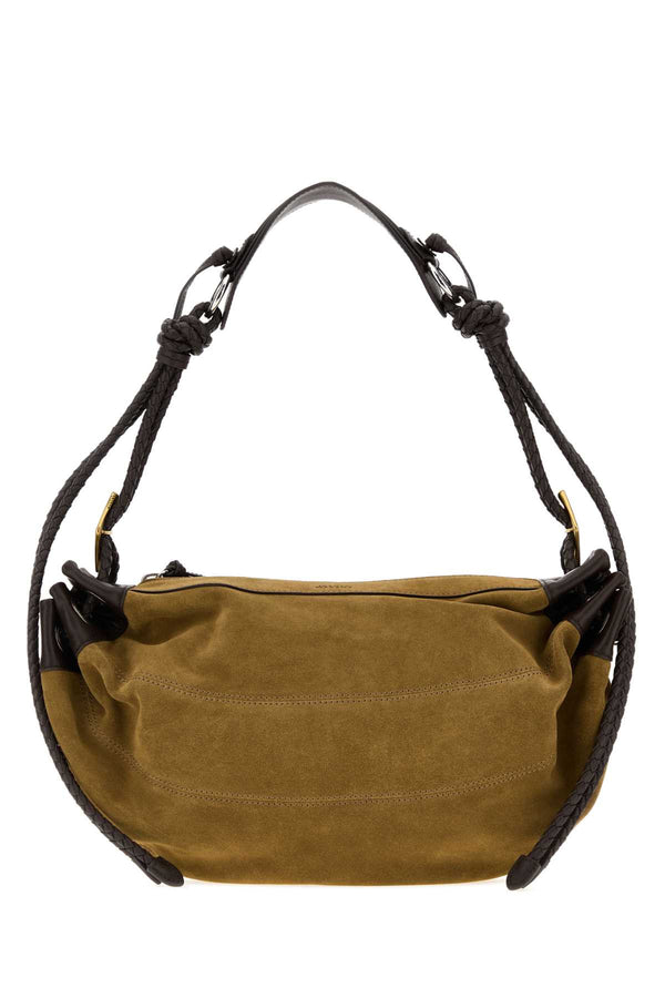 Isabel Marant 100% Calf suede (exterior) shoulder bag in taupe