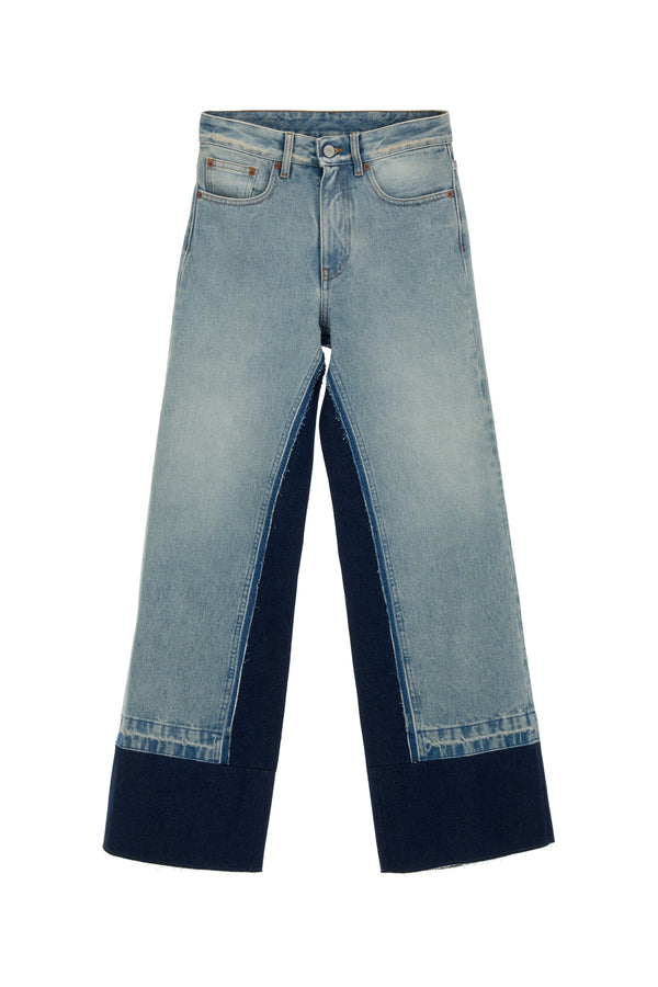 MM6 Maison Margiela Pockets 100% Cotton (primary fabric); 65% Polyester 35% Cotton (pocket lining) jeans in blue