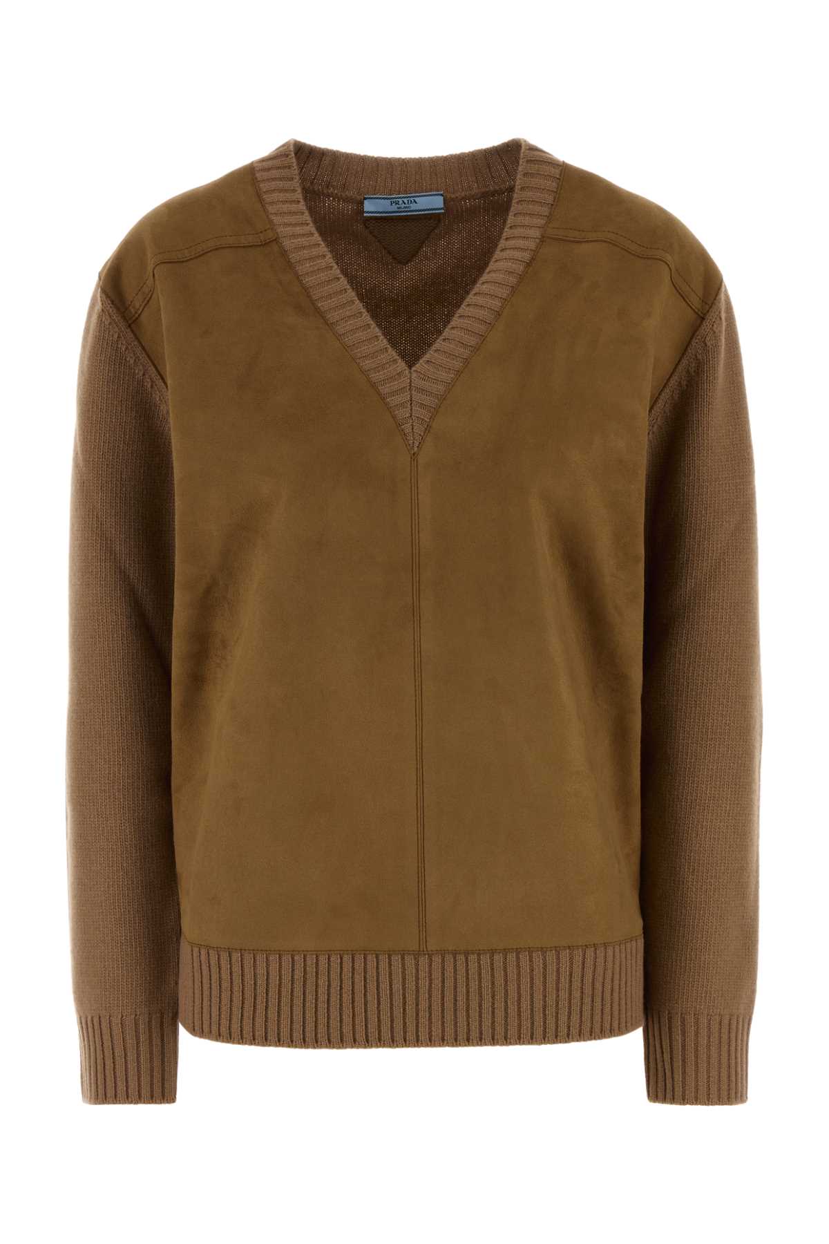Camel Wool Blend Sweater Cammello+tabacco Wswv-agnello Maglieria
