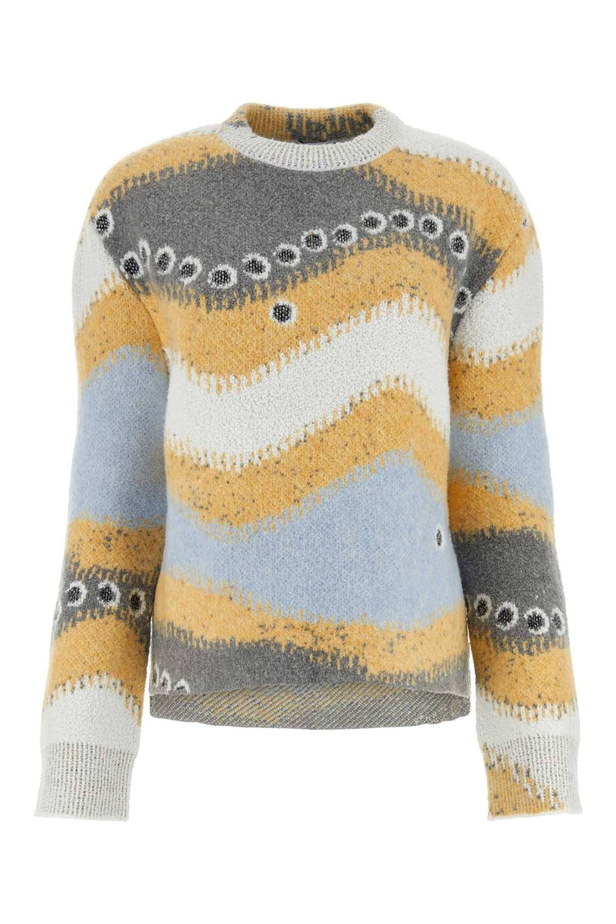 Multicolor Stretch Wool Blend Sweater Maglieria