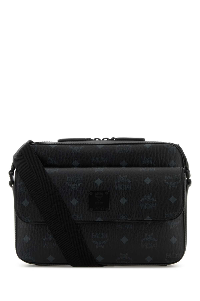 Printed Canvas Aren Messenger Crossbody Bag Bk Borse A Tracolla