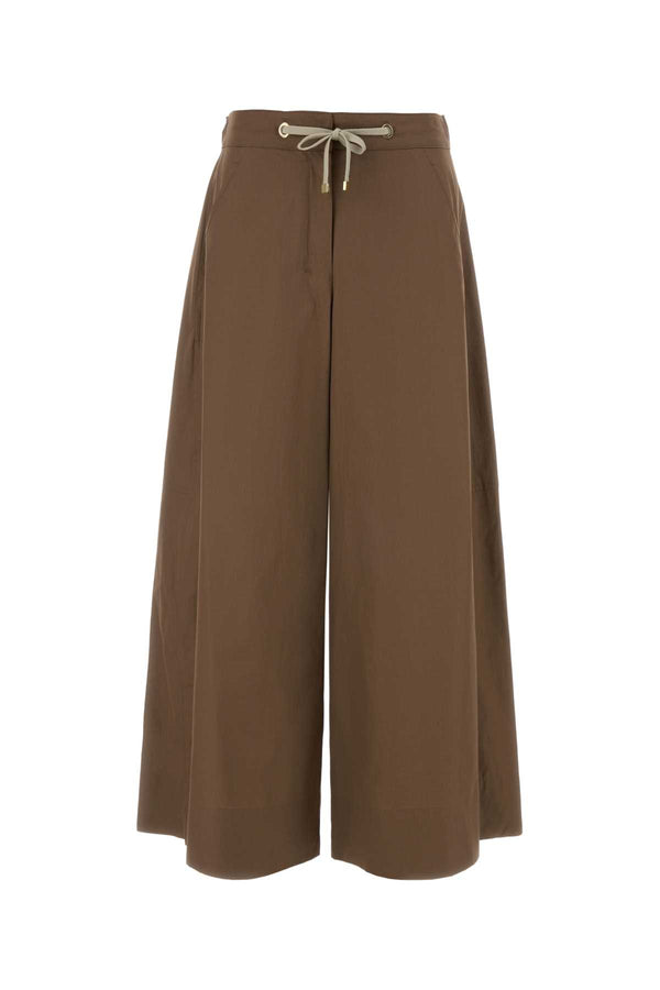 S Maxmara 100% Cotton trousers in brown