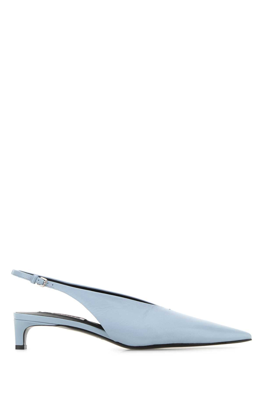 Jil Sander 100% Kid Leather upper slingback heel in blue