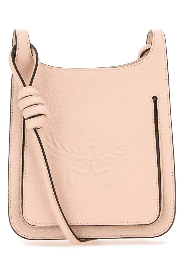 MCM Exterior: 100% Leather crossbody bag in pink