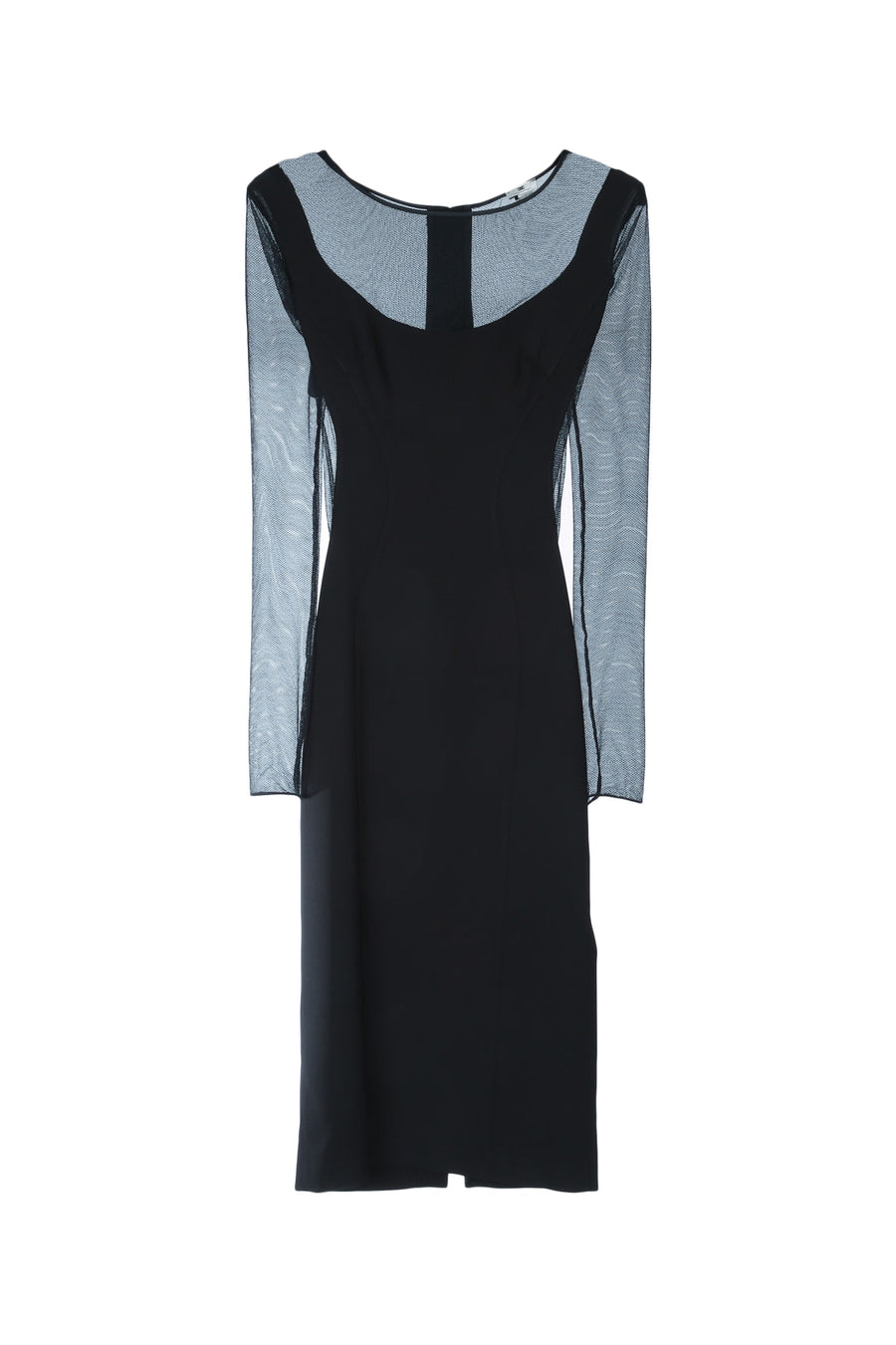 Elisabetta Franchi Longuette 95% Polyester dress in black