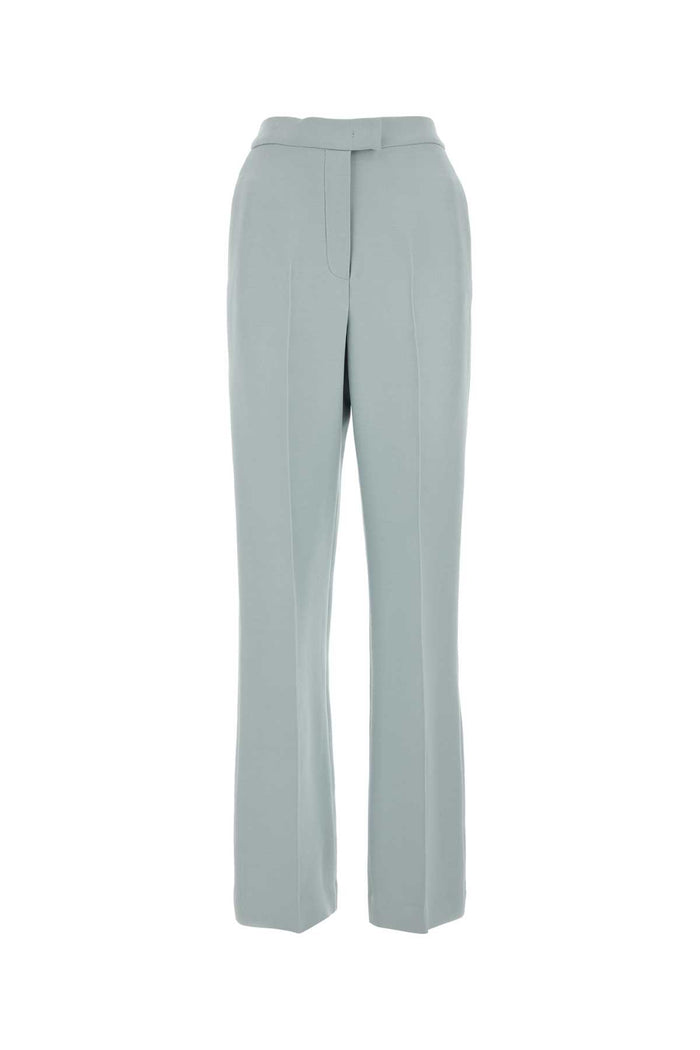 Powder Blue Wool Blend Pant Azzurro Pantaloni