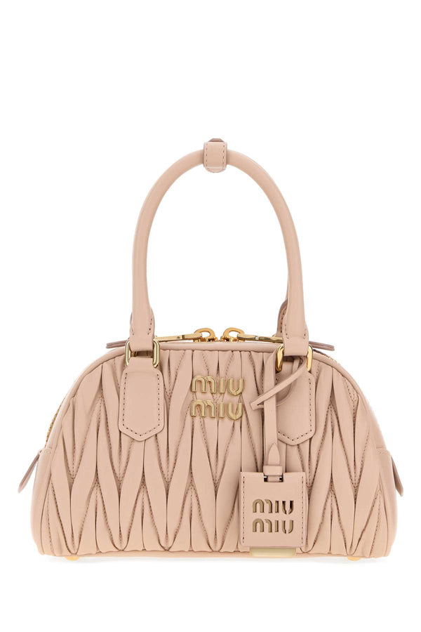 Miu Miu Exterior: 100% Nappa leather shoulder bag in pink