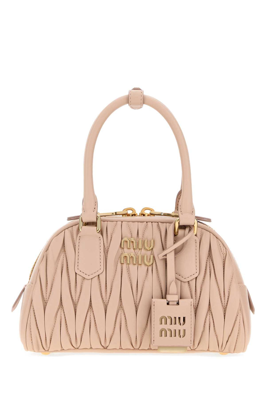 Miu Miu Exterior: 100% Nappa leather shoulder bag in pink