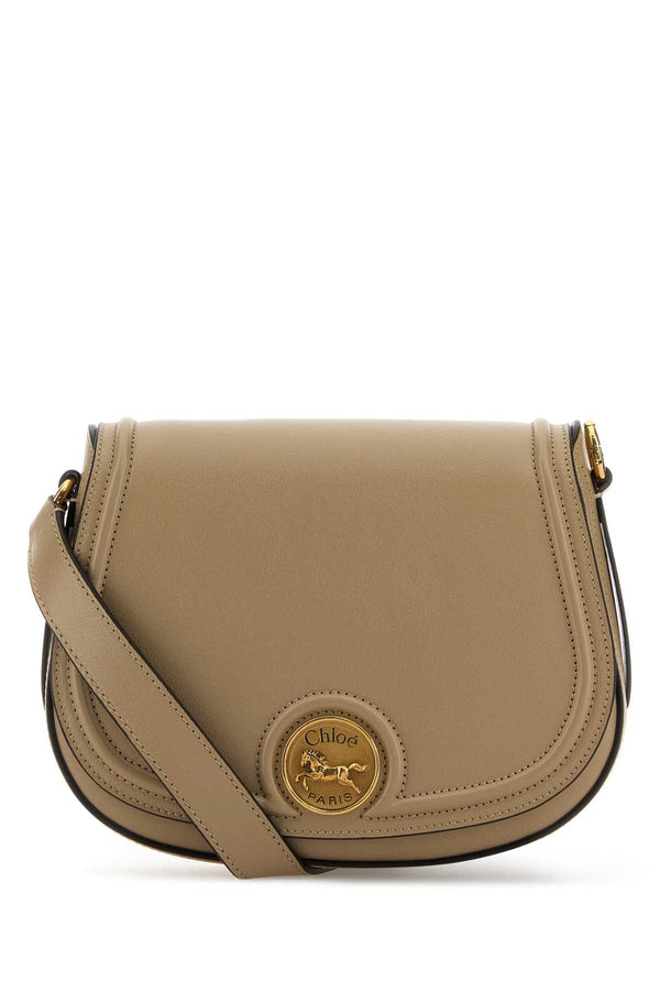 Chloé Horse Exterior: 100% Bovine leather crossbody bag in beige