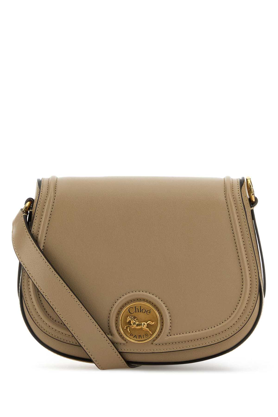 Chloé Horse Exterior: 100% Bovine leather crossbody bag in beige