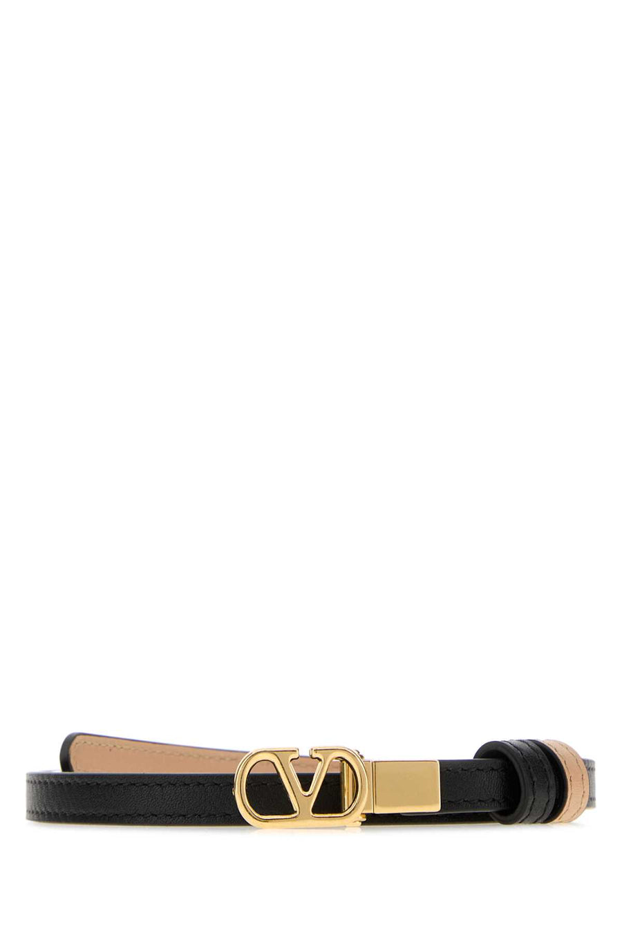 Black Leather Reversible Belt Nerorosesand Cinture