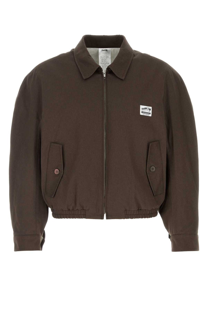Chocolate Cotton Work Jacket 76_brown Giubbini