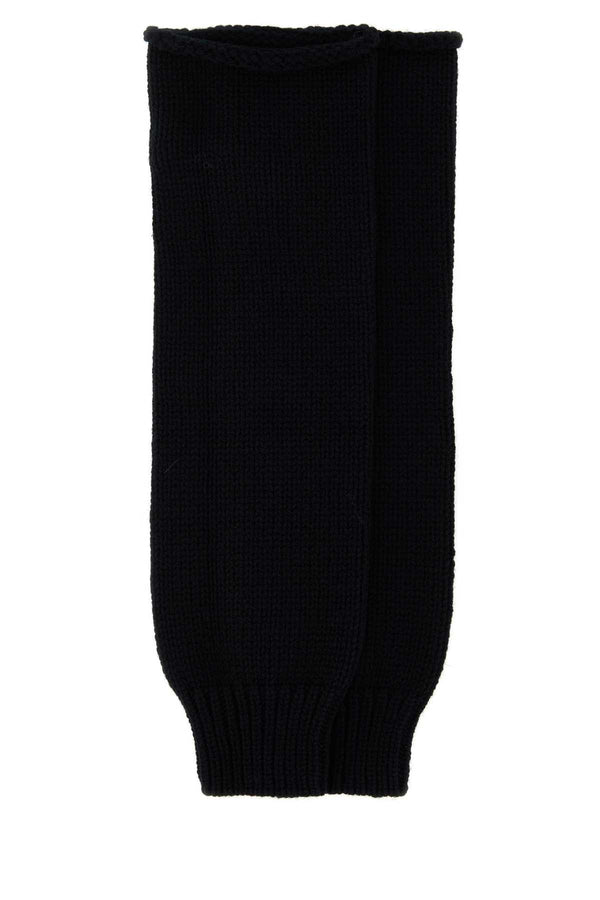 Dries Van Noten 100% Wool arm gloves in black