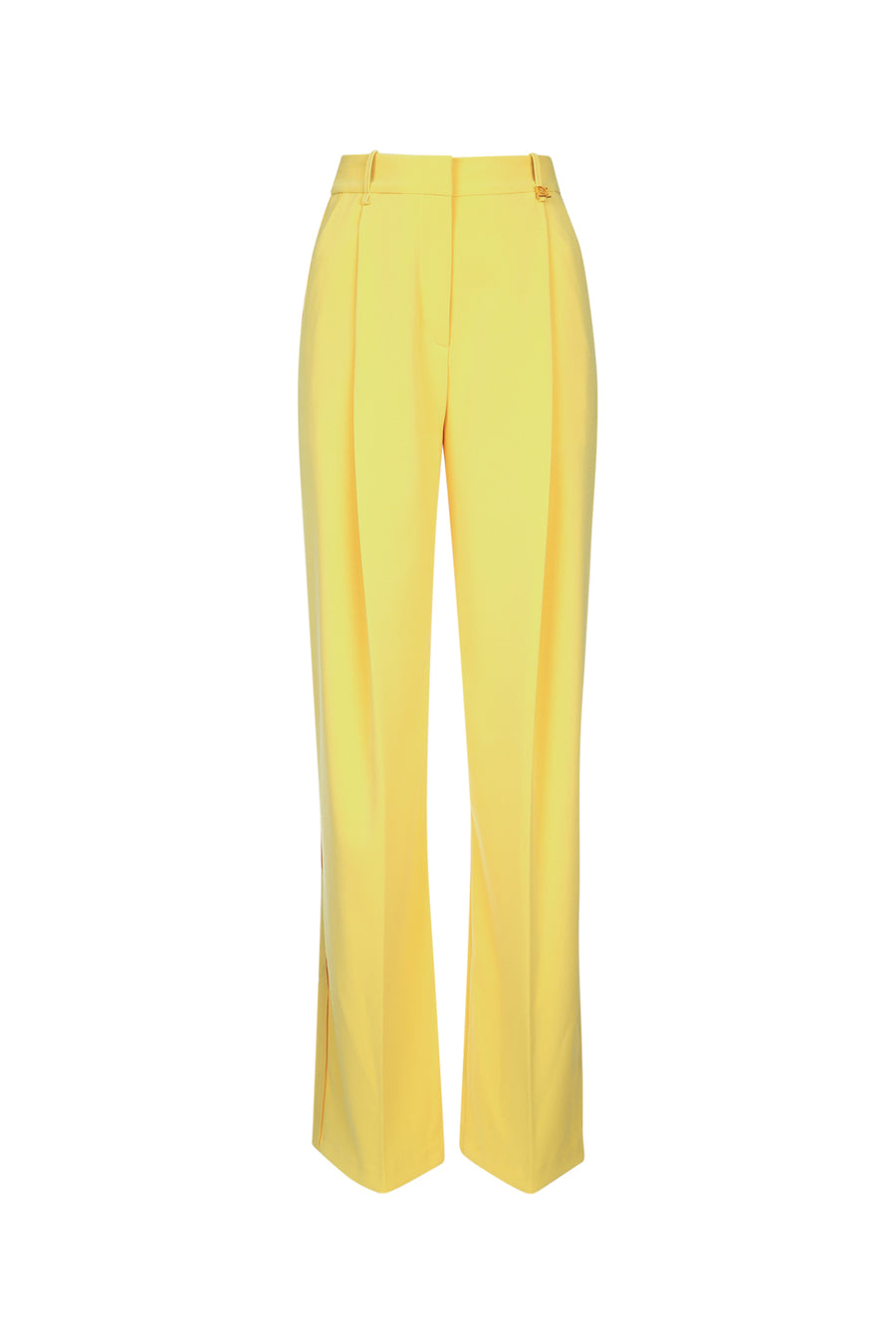 Elisabetta Franchi 98% Polyester trousers in yellow