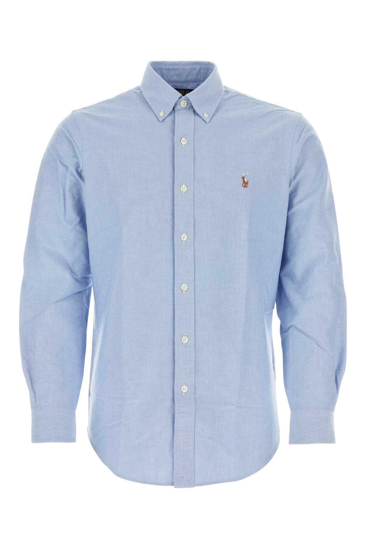 Blue Cotton Camicie