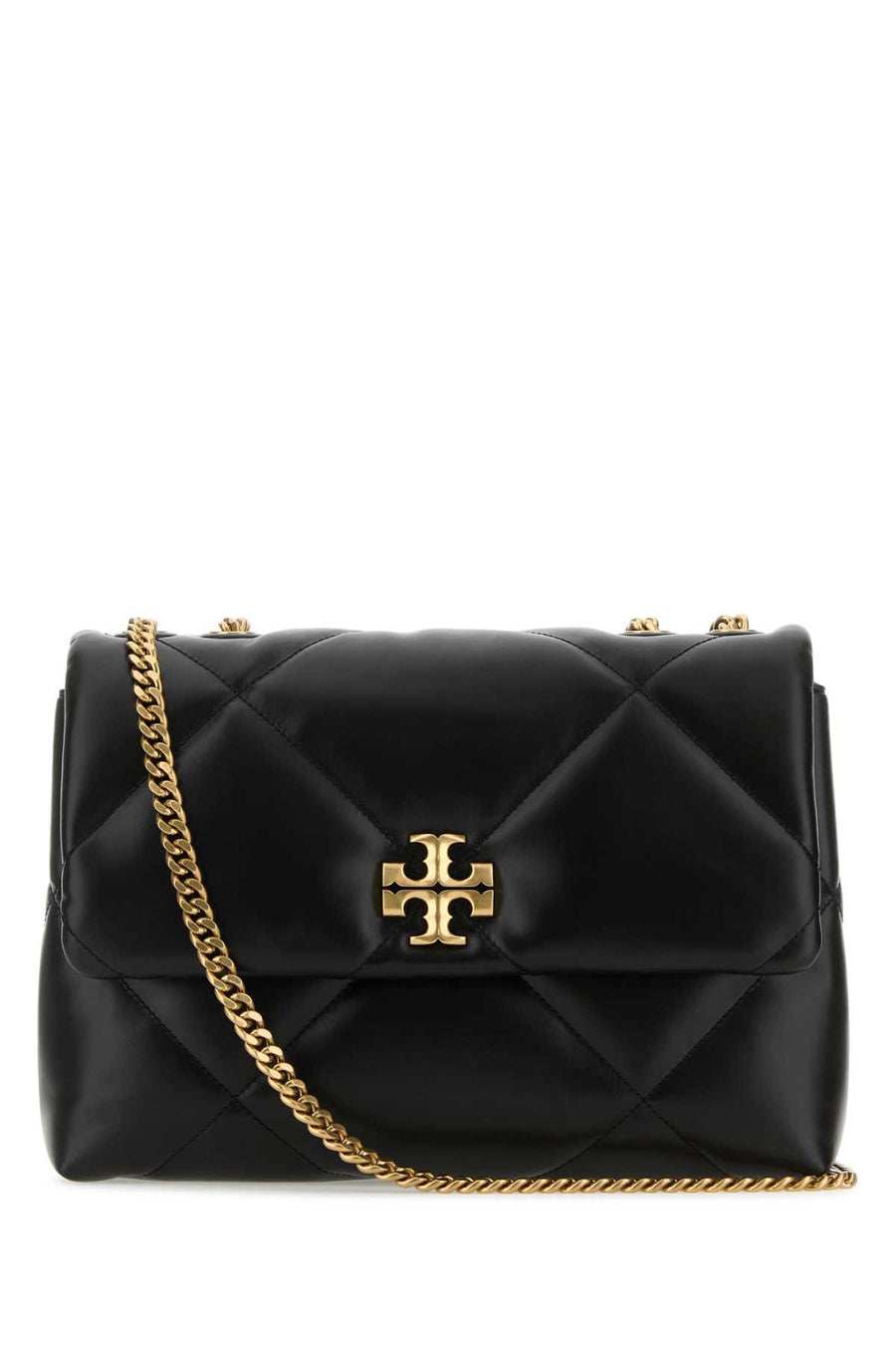 Tory Burch Diamond Main Body: 100% Cow Leather shoulder bag in black