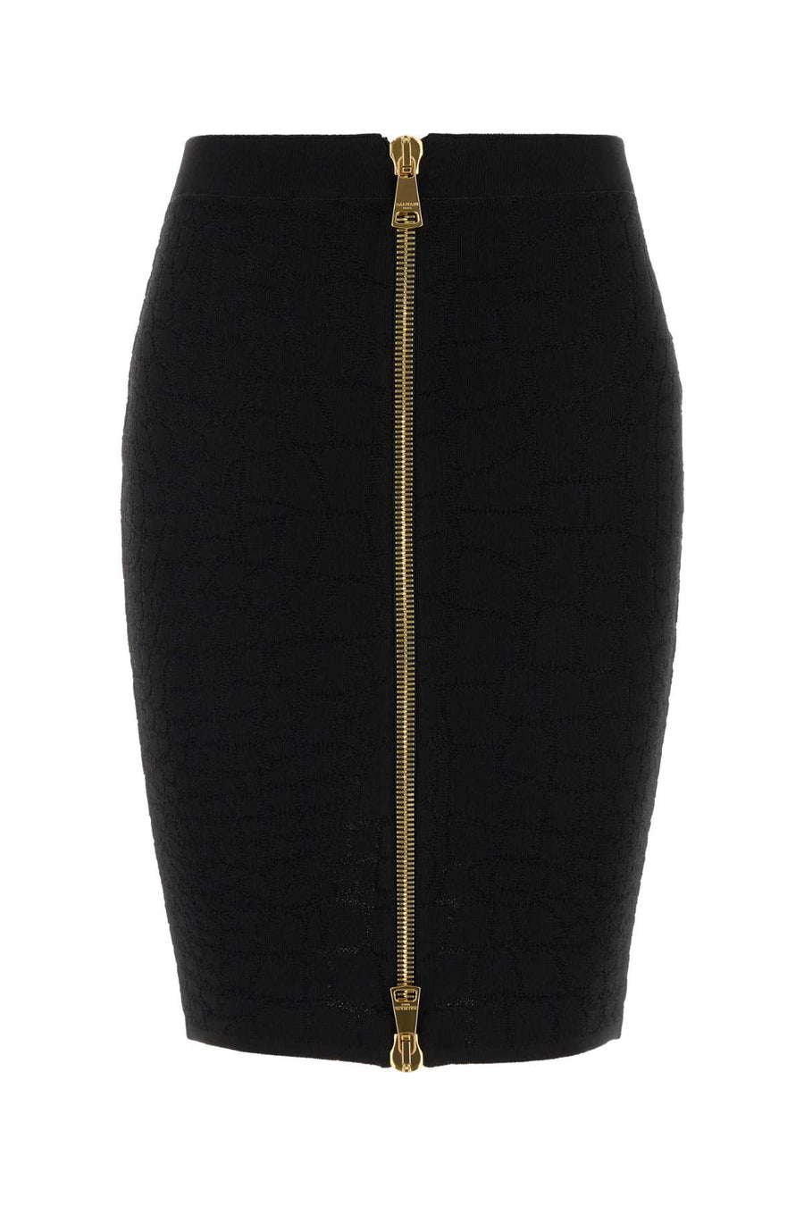 Balmain 84% Viscose skirt in black