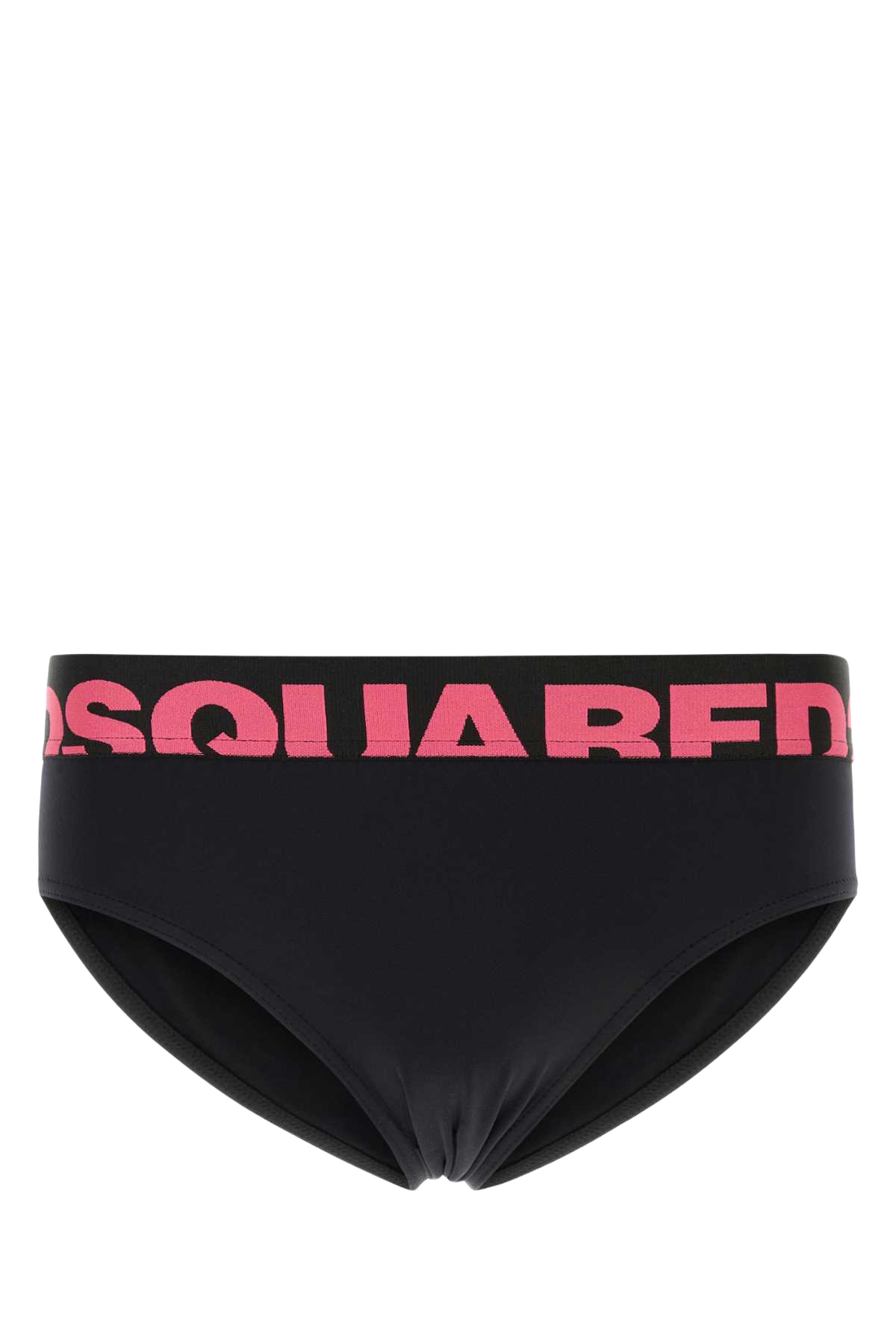 Black Stretch Nylon Swimming Brief Blackfucsia Exterior: Elastane Costumi Da Bagno