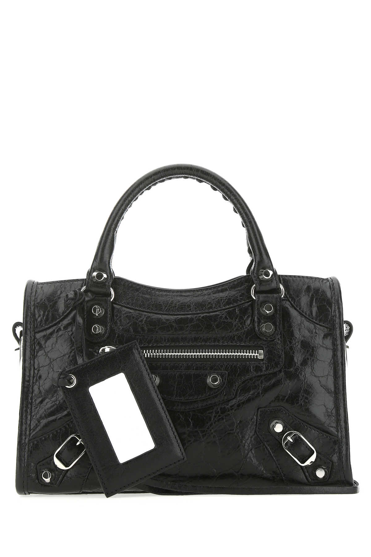 Black Leather Mini Classic Handbag 1000 Borse A Mano