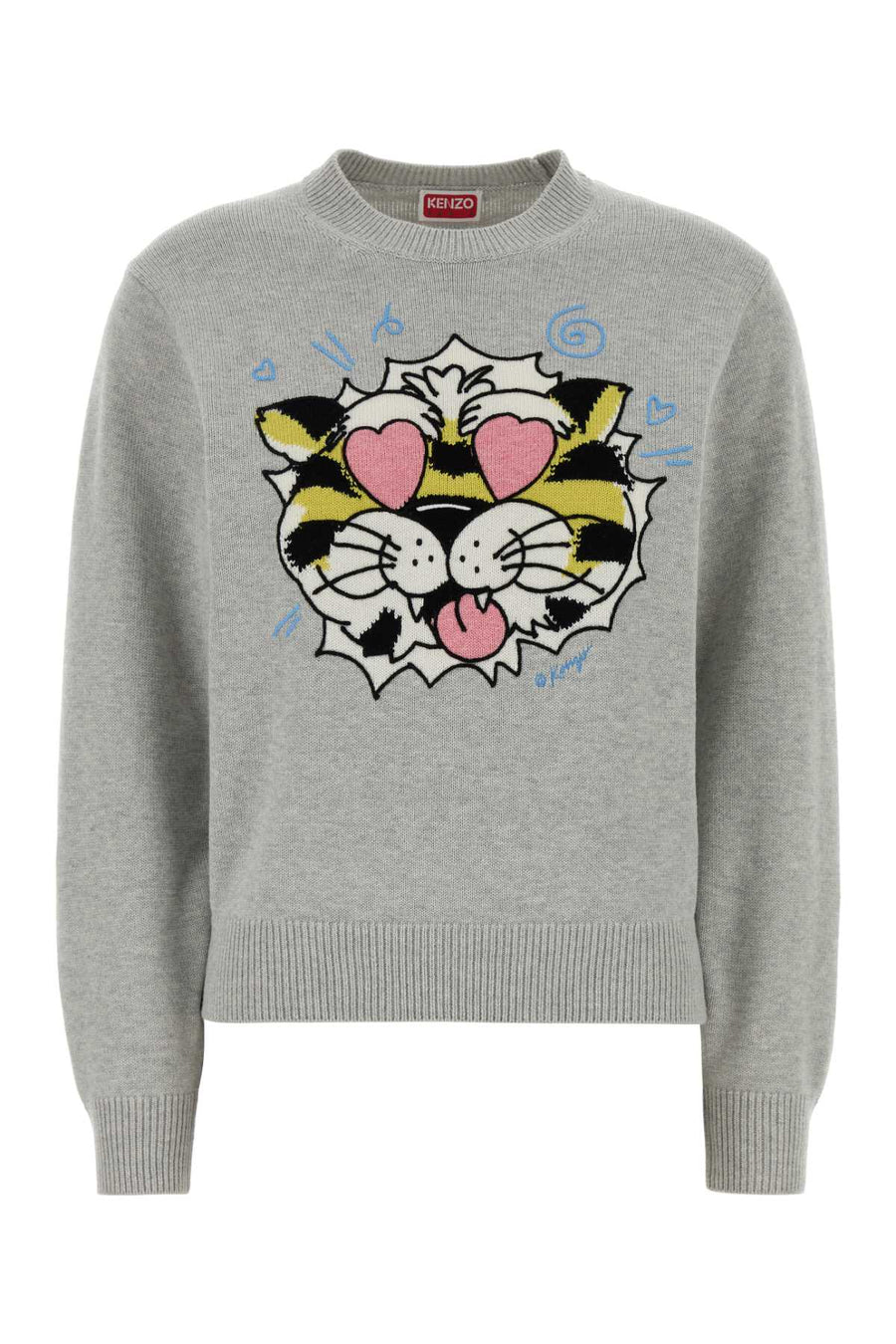 Kenzo Kenzo 55% Wool 45% Cotton sweater in gray