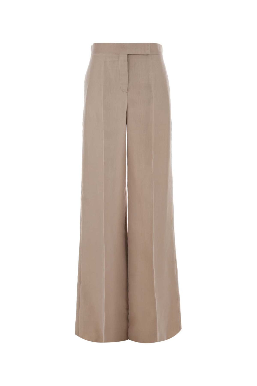 Max Mara 100% Silk trousers in beige